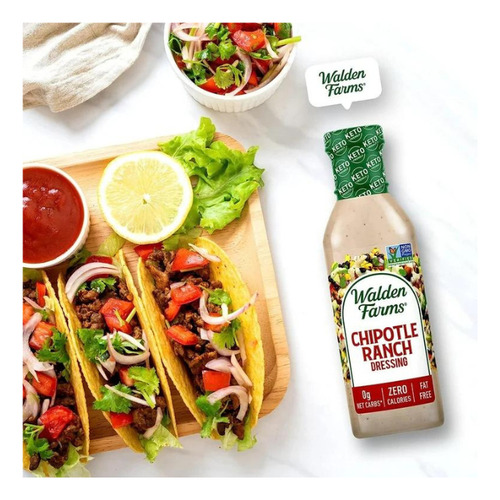 Walden Farms Aderezo Chipotle Ranch 355ml Calorie Free