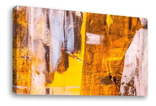 Cuadros Abstractos Tipo Oleo En Canvas Artistíco Color Abstracto Naranja