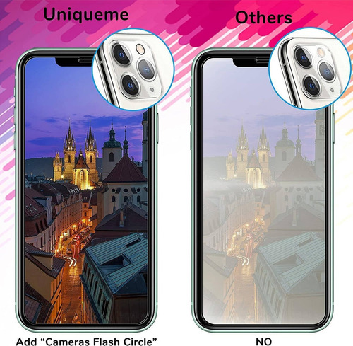 Imagen 4 de 6 de Protector De Vidrio Templado De Pantalla Y Lente- iPhone 11