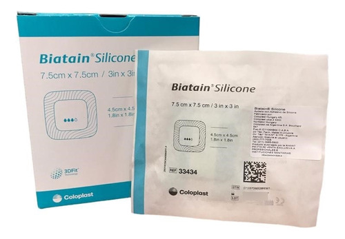 Aposito C/adhesivo De Silicona 33434 Biatain 7,5x7,5cm X Un