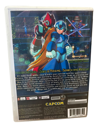 Megaman X6 Play 2 Com Capa E Pôster Ps2