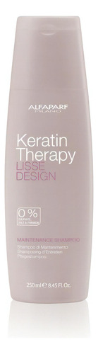 Shampoo Alfaparf  Keratin Therapy Tratamiento Alisado 250 Ml