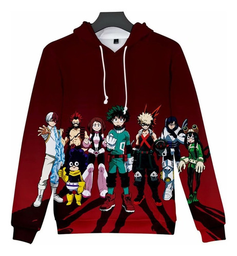 Anime My Hero Academia Sudaderas Cerradas Manga Larga