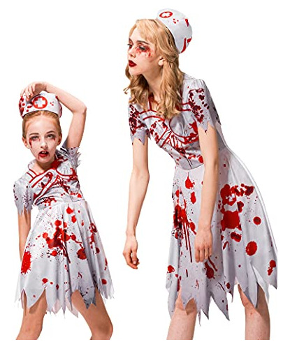 Zombie Halloween Costume Girls Boys Mujere Cheerleader ...