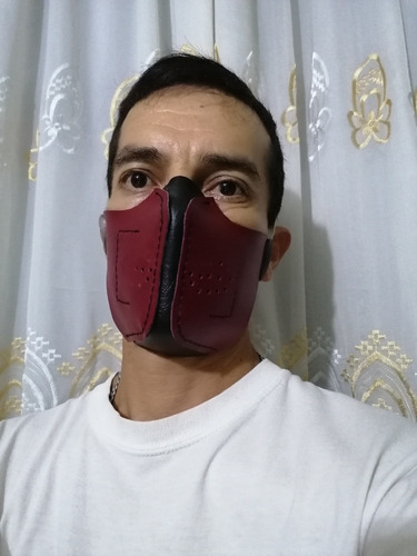 Cubrebocas Gothic Steampunk Leathermask Tipo Motociclista