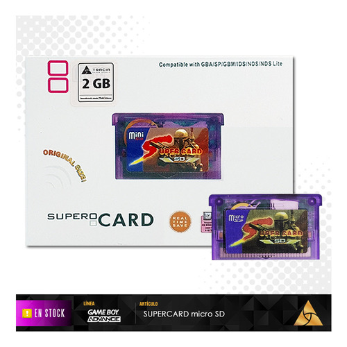 Imagen 1 de 6 de [ Super Card Micro Sd + 2gb ] Gba Sp Nds Lite | Tracia