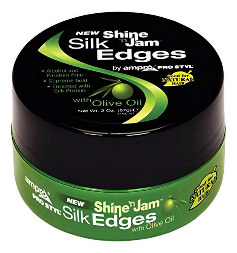 Gel Para Cabello - Ampro Shine N Jam Silk Edges Aceite De Ol