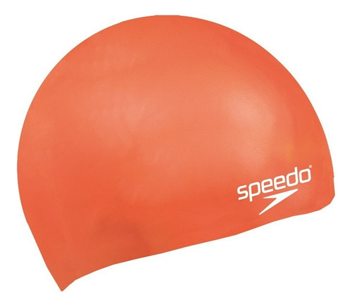 Gorra Natación Speedo Plain Moulded Junior Niños Color Naranja Tamaño U