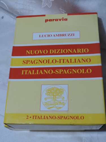 Diccionario Italiano-español Dos Tomos 1973 Paravia