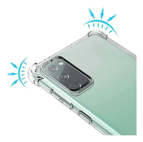 Capinha Antichoque Transparente Para Samsung Galaxy S20 Fe