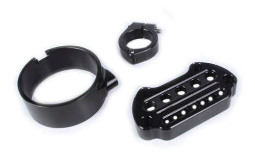 Relocalizador Clamp Lateral Negro De Velocimetro Harley 39mm