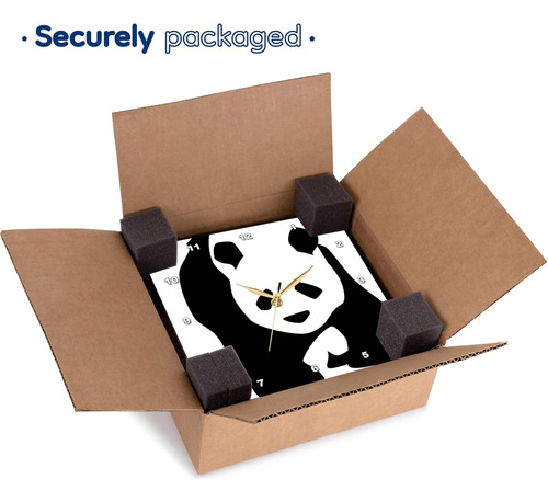 3drose Dpp__1 Panda Bear Animales Lindo Reloj De Pared De Ar
