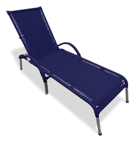 Kit 2 Cadeiras Fibra Sintética Regulável Julia Cor Azul
