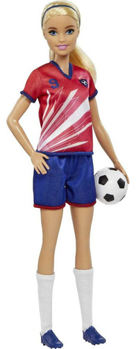 Muñeca Barbie Futbolista Rubia