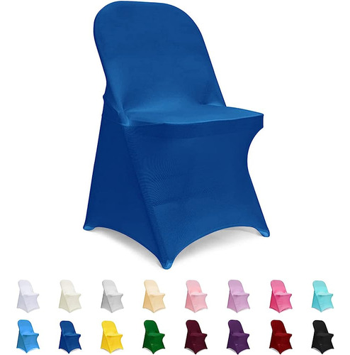 Manmengji Spandex Chair Covers, Royalblue Folding Chair Cove