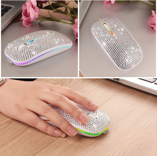 Mouse Bluetooth Attoe, Mouse Sem Fio Bling Dazzling