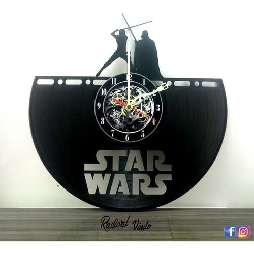 Reloj De Vinilo Star Wars Lucha Regalos Decoracion