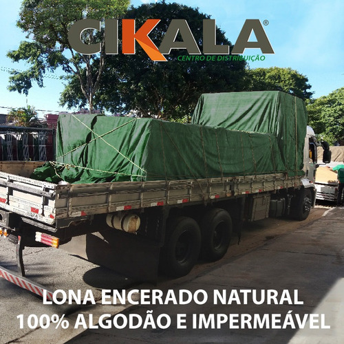 Encerado Lona Algodão Fio 8 Alcatroada 12x8 Mts