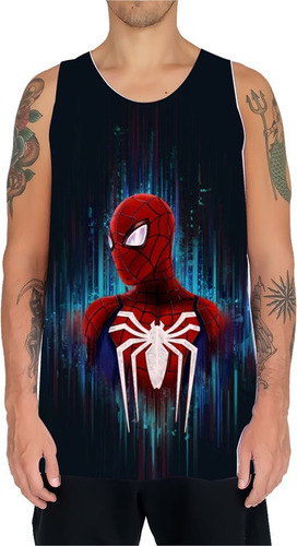 Camiseta Regata Personalizada Fantasia Spider Men 03