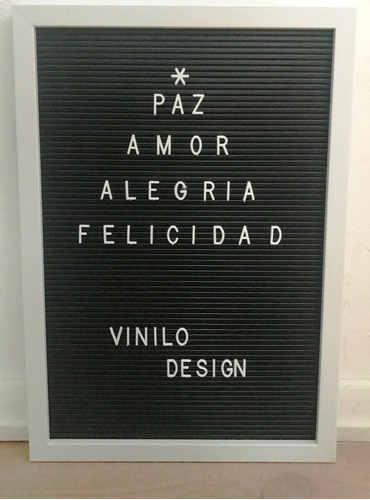 Cartel Letter Board | Letrero | 30x45cm | Vinilo Design