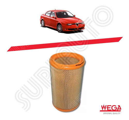 Filtro De Ar Alfa Romeo 156/166 Wega Wr348/1