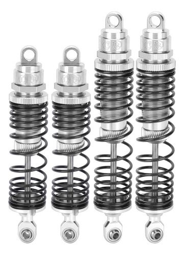 . Amortiguador Metálico Silver Rc Delantero Y Trasero De 4