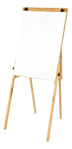 Suporte Cavalete Madeira Flip Chart E Quadro Branco Dobrável