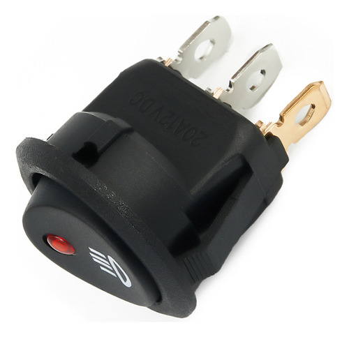 Interruptor De Luz Antiniebla Led Rojo De 12 V Para Coche, F