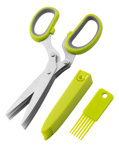 Tijeras Multicorte Cocina Picar Especias Acero Inoxidable