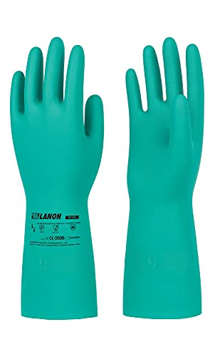 Guantes De Nitrilo Resistentes A Químicos, Talla L