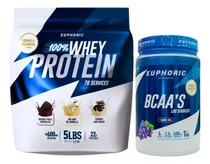 Comprar Kit Aminoácidos Bcaas 1kg+ Proteína 100% Whey 2.2kg Euphoric