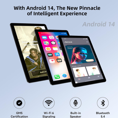 Tablet Rebecco Android 14 Octa-core De 10 Pulgadas, 10 Gb/12