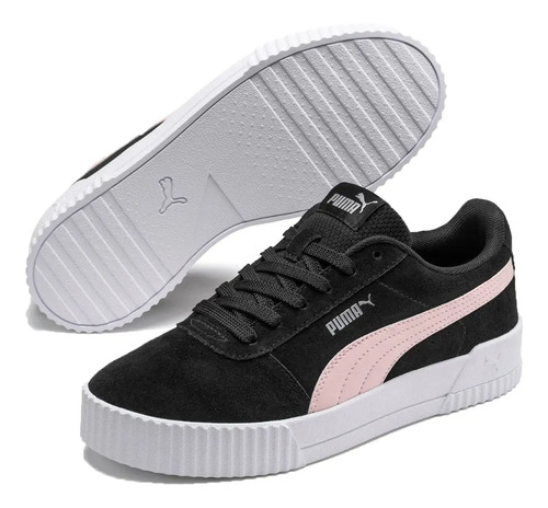 Zapatillas Puma Lifestyle Mujer Carina Negro Rosa Cli | Envío gratis