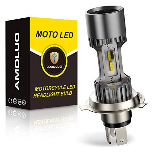 Bombilla Led H4 Motocicleta, Faros Altos Y Bajos H4/900...