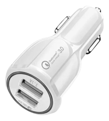 Cargador Auto Rapido Dual 2 Usb 3.0 Compatible Con iPhone