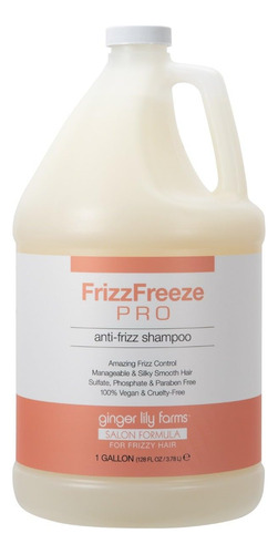 Ginger Lily Farms Salon Formula Frizzfreeze Pro Champu Antie