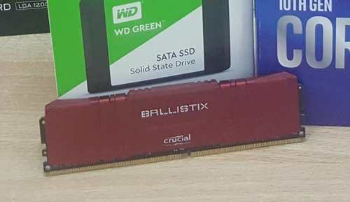 Memoria Udimm Crucial Ballistix 8gb Ddr4-2666 Red Bulk
