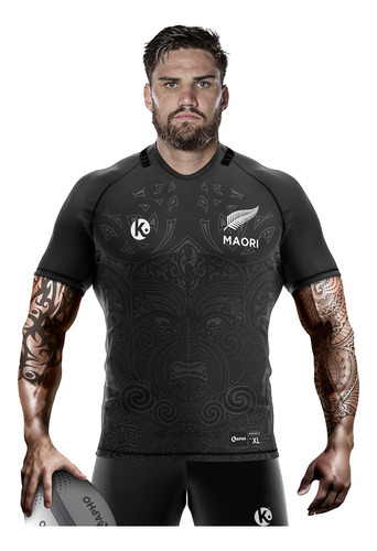 Camiseta Rugby All Blacks Maori Of New Zealand Adultos