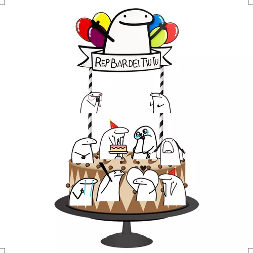 Topo de bolo aniversário