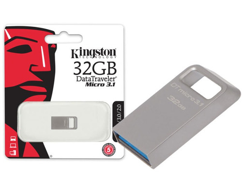 Pen Drive Usb 3.0 Kingston Dtmc3/32gb Datatraveler Micro 3.