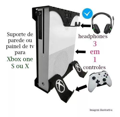 Nargos Suporte de parede para videogame, acessórios para jogos para PS5,  PS4, Xbox One, capas para jogos Xbox Series X/S, acessórios organizadores  (inclui 2 suportes de parede para controladores)