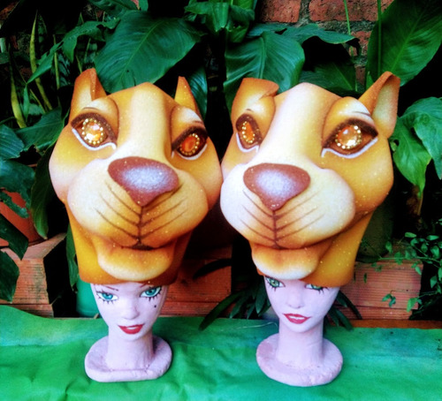 Gorro De Nala Adulta Rey León En Goma Espuma Para Disfraz Amarillo
