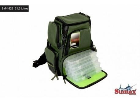 Mochila Bolsa Pesca Porta Equipamentos + 4 Estojos - Sumax