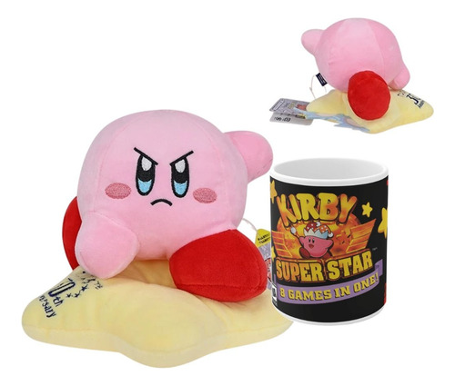 Promoción Peluche Kirby Más Taza Super Star