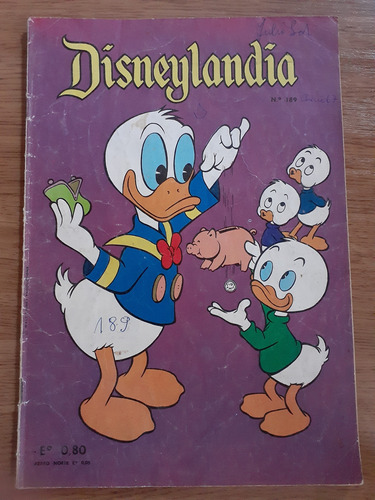 Cómic Disneylandia Número 189 Editora Zig Zag 