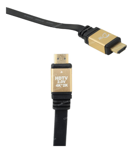 Cable Hdmi-m Hdmi-m Plano 20m Negro Clickbox