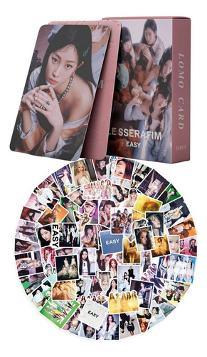 Le Sserafim (55 Photocard + Sticker) Kpop Pegatina+ Lomocard
