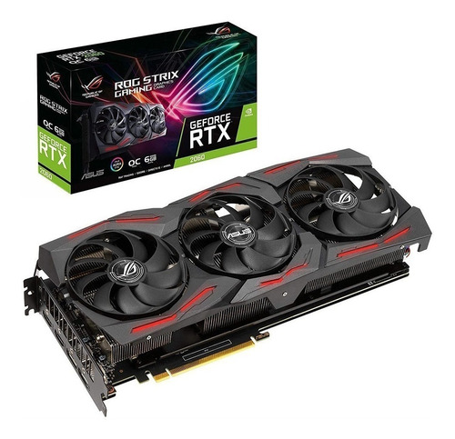 Placa de video Nvidia Asus  ROG Strix GeForce RTX 20 Series RTX 2060 ROG-STRIX-RTX2060-O6G-EVO-GAMING OC Edition 6GB