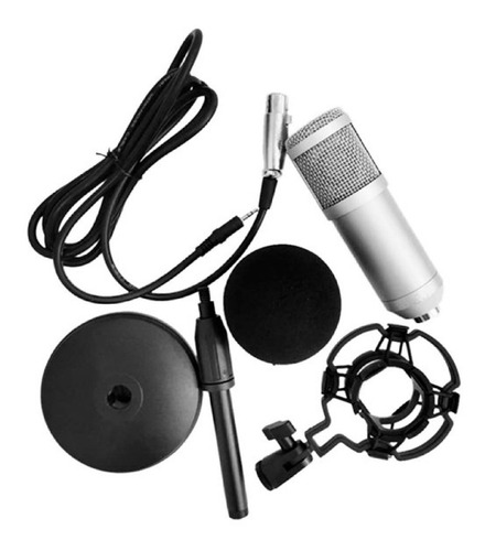 Imagen 2 de 10 de Set Estudio Profesional Micrófono Condenser Brazo Filtro Voz