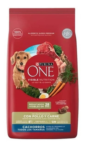 Alimento Purina One Perro Cachorro Pollo Y Carne 6kg Np